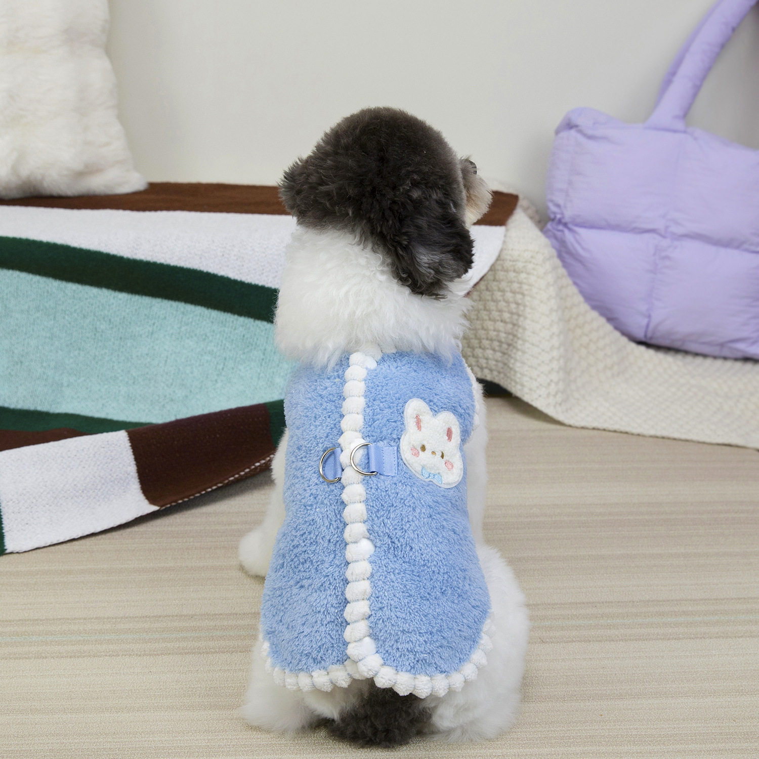 宠物服装小型犬狗衣服猫咪秋冬保暖舒适新款25雪尼尔绒背心休闲,淘宝优惠券,粉丝福利购,淘宝优惠卷