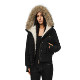 FDR Official Store Faux Suede Detachable Fur Collar Jacket