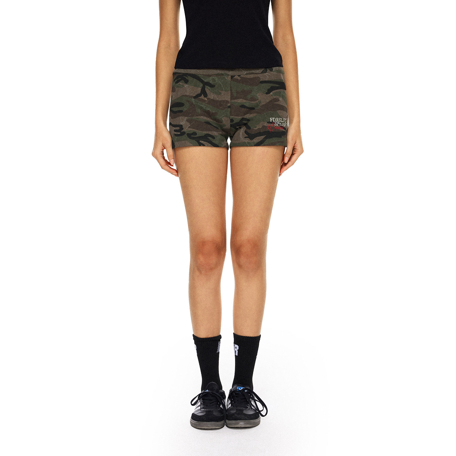 FDR官方店 美式辣妹迷彩短裤女夏季超短热裤百搭休闲裤运动裤子,淘宝优惠券,粉丝福利购,淘宝优惠卷