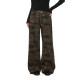 FDR official store American retro loose camouflage straight overalls for men, autumn and winter casual pants for women
