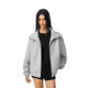 FDR official store high-length collar air-layer sweatshirt jacket