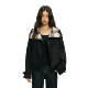 FDR official store lapel double-breasted patchwork trench coat