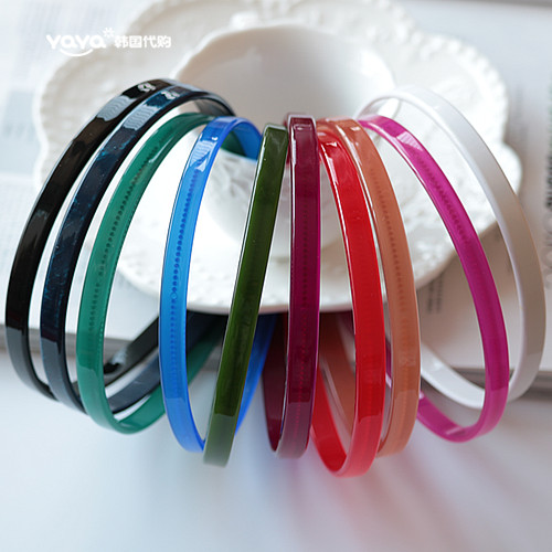 韩国GRAIN DE BEAUTE简约基础宽边发箍带齿防滑宽发卡头饰发饰 - 图0