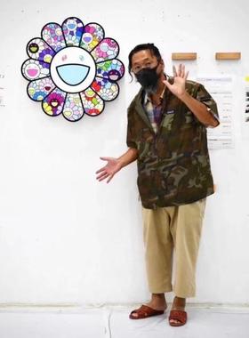 现货村上太阳花装饰灯壁挂发光