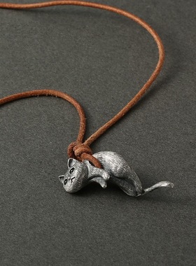 做你的猫项链复古小众