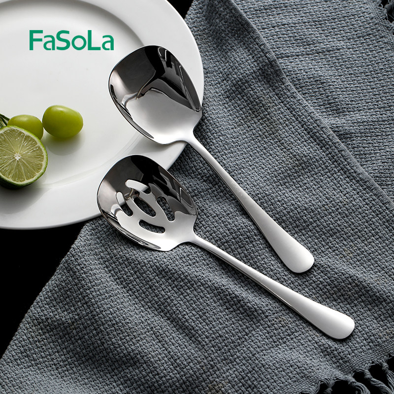 FaSoLa不锈钢勺子家用304食品级汤勺西瓜甜品分餐勺儿童吃饭调羹,淘宝优惠券,粉丝福利购,淘宝优惠卷