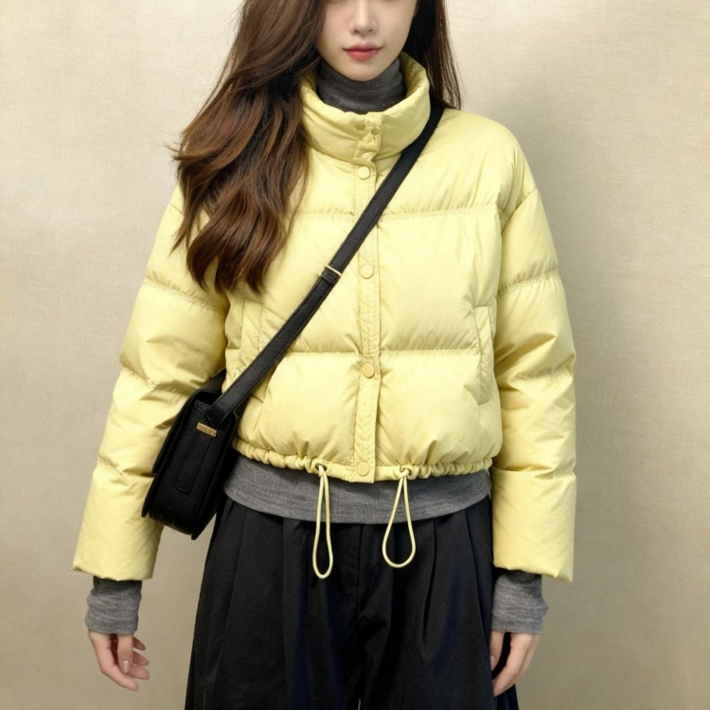 2026年超火黄色短款棉服女冬小个子韩系独特超好看外套棉袄面包服,淘宝优惠券,粉丝福利购,淘宝优惠卷