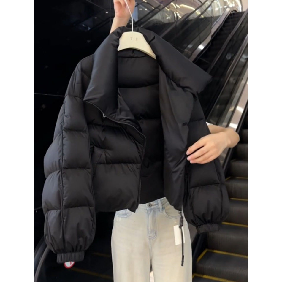 时尚加厚防寒黑色棉服女冬季新款通勤休闲小个子短款面包服外套,淘宝优惠券,粉丝福利购,淘宝优惠卷