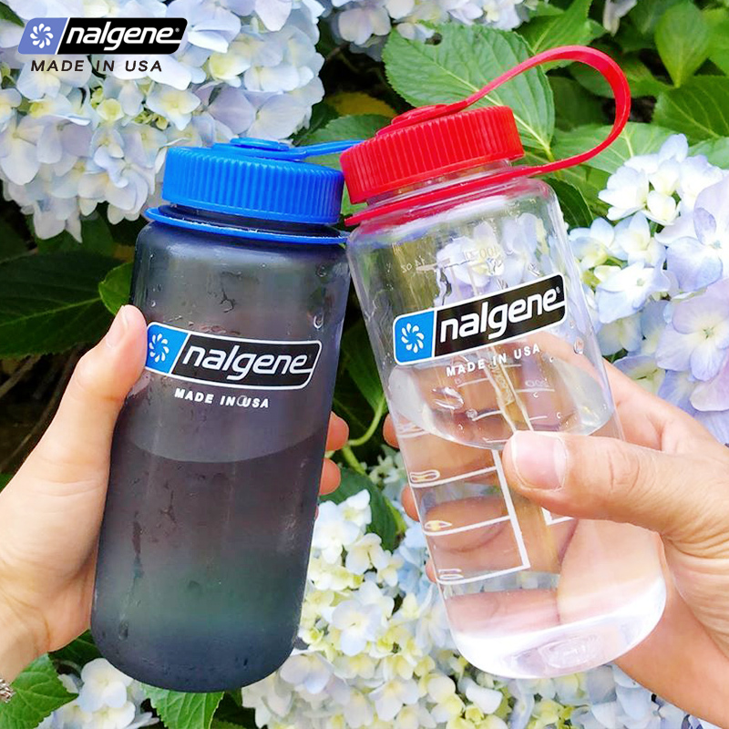 nalgene美国进口水杯女塑料便携刻度杯子学生夏季防摔水瓶男500ml - 图0