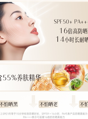 京润珍珠美白防晒霜防晒乳