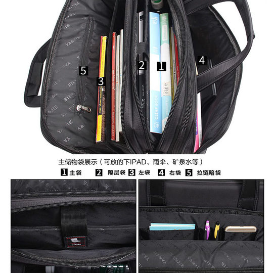 19-дюймовая многофункциональная утолщенная офисная деловая сумка большой вместимости