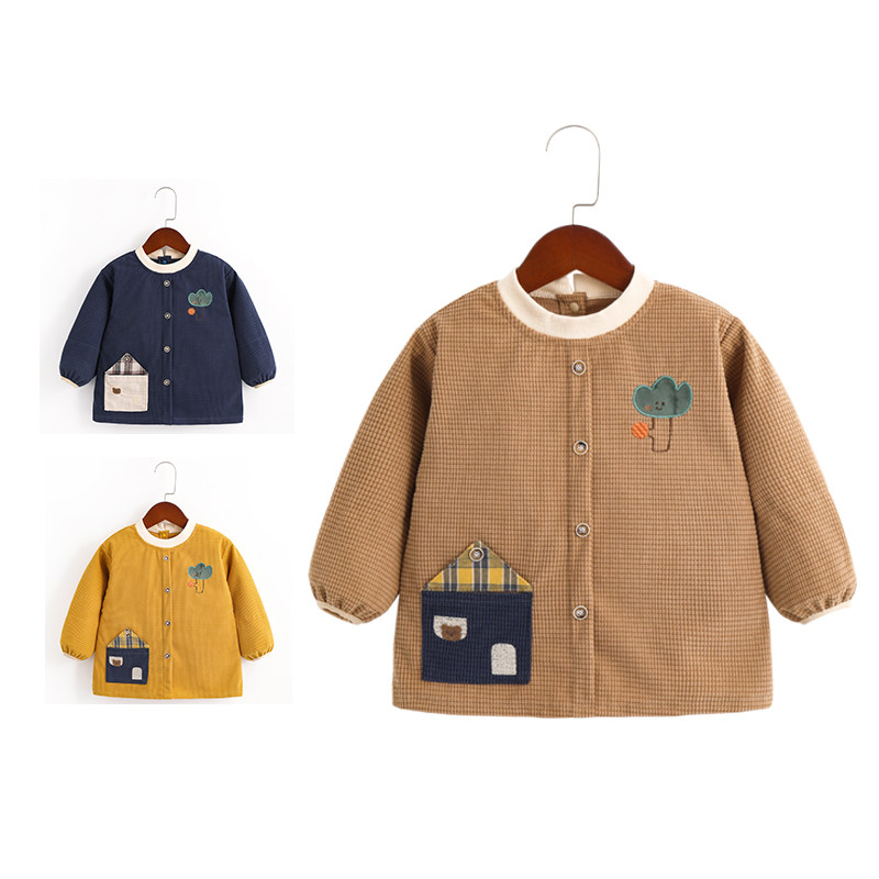 阿喜和悦儿童羽绒服罩衣冬男宝宝防脏反穿衣长袖吃饭围兜小孩围裙,淘宝优惠券,粉丝福利购,淘宝优惠卷