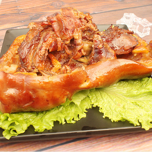 诸城烧烤特产 诸城烧肉 烤猪头肉即食熟食下酒菜 500g 拍一份包邮 - 图0