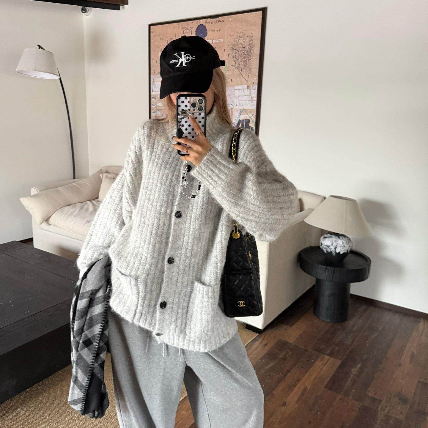 饭饭又饿了慵懒氛围感高领毛衣外套女秋冬休闲简约软糯百搭开衫,淘宝优惠券,粉丝福利购,淘宝优惠卷