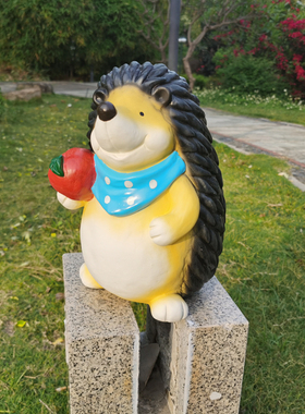 户外花园卡通动物小刺猬摆件阳台别墅幼儿园林造景观装饰品工艺品