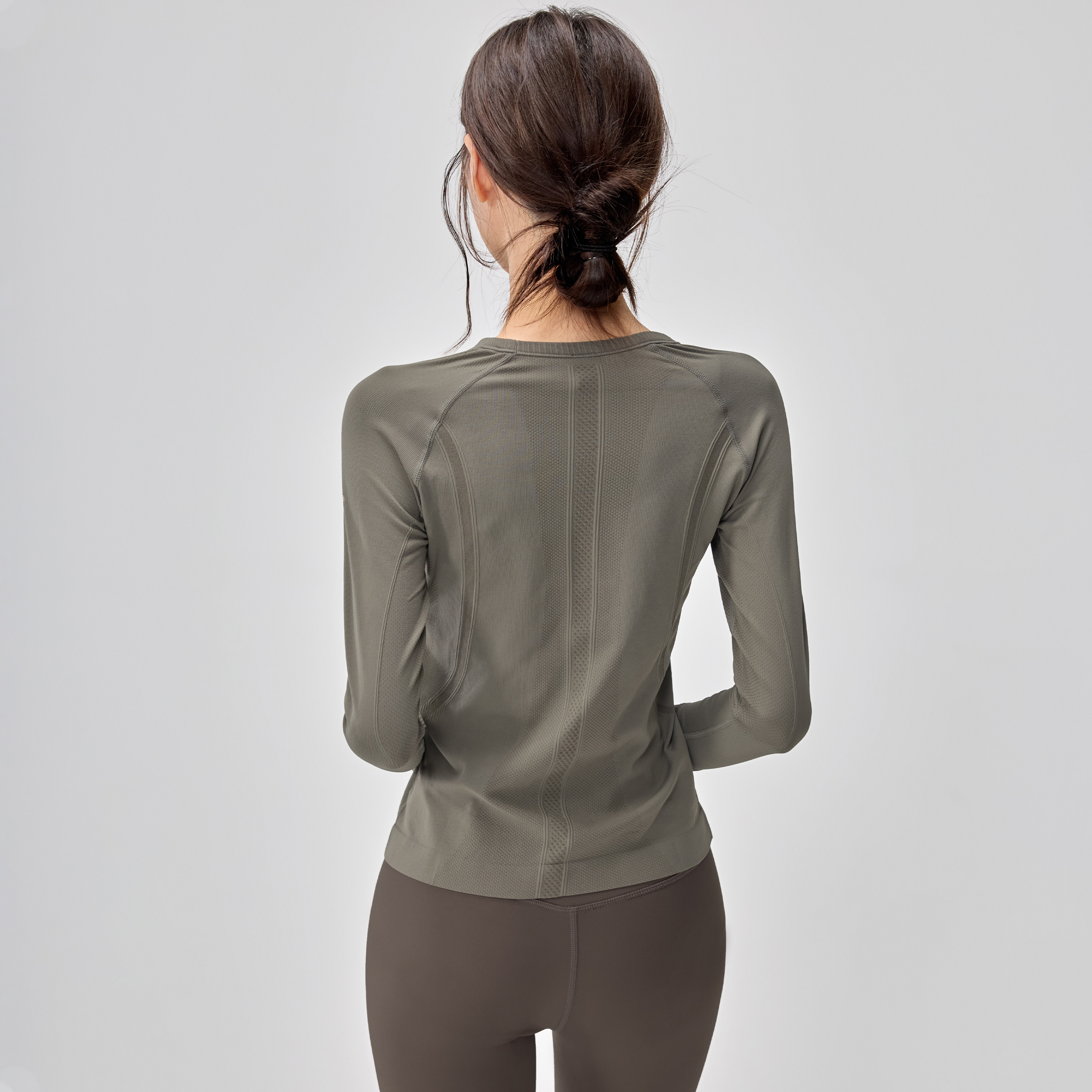 2025新款运动T恤长袖女紧身跑步健身速干上衣普拉提训练瑜伽服秋,淘宝优惠券,粉丝福利购,淘宝优惠卷