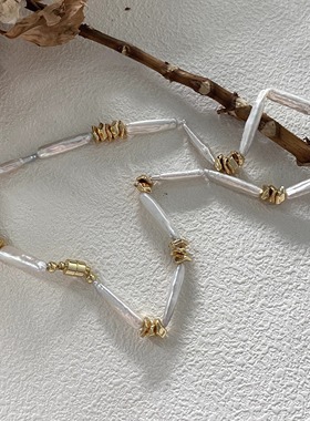 国产14K包金小众高级巴洛克项链