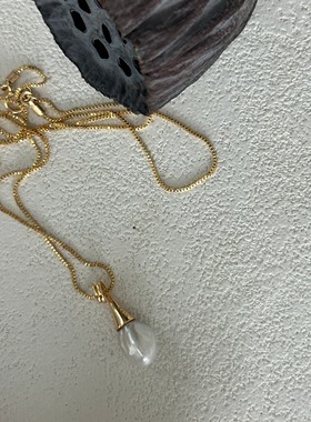 小胡子高级简约百搭气质可爱项链