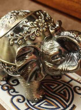 复古带盖烟灰缸 龙龟 金蟾创意多功能烟灰缸 烟灰缸摆件