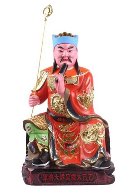 2025值年太岁六十甲子太岁神像玻璃钢贴金彩绘太岁殿道观供奉摆件