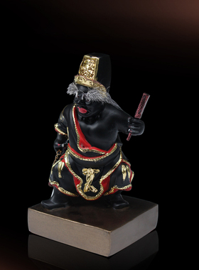 6寸/8寸 七爷八爷黑白无常大二爷伯谢范将军 树脂神明摆件摆设