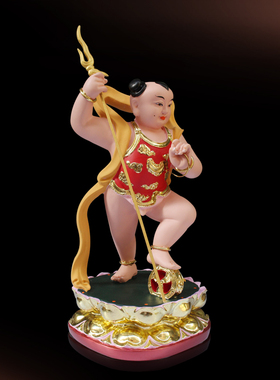 善财童子 红孩儿摆件圣婴大王 哪吒三太子红孩儿居家摆设树脂摆件