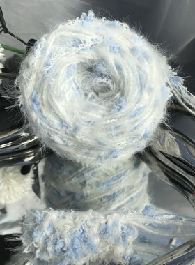 浅色少女多巴胺可爱买十送三diy新款手编特色长毛网红手混线毛线