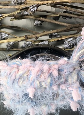 星海揽梦|diy手编特色网红手混线毛线团ins风可编织发卡衣服围巾