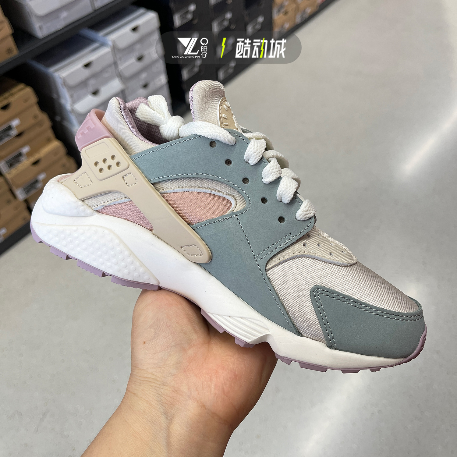 正品NIKE耐克AIR HUARACHE女子华莱士运动休闲跑步鞋 DQ4990-104-图0