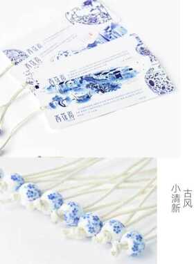 diy书签绳子卡片挂绳DIY学生手工材料清新禅意古风装饰吊牌绳