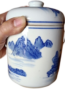 青花罐