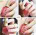 SweetColor thân thiện với môi trường không độc hại đậu đỏ sơn móng tay không thấm nước không phai màu hồng trắng lâu dài trong suốt - Sơn móng tay / Móng tay và móng chân màu móng tay đẹp Sơn móng tay / Móng tay và móng chân