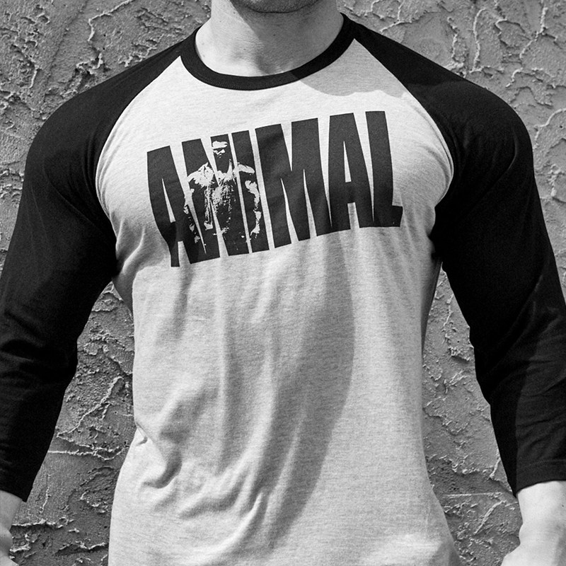 野兽健身七分袖T恤男修身肌肉健美弹力纯棉训练长袖运动大码半袖,淘宝优惠券,粉丝福利购,淘宝优惠卷