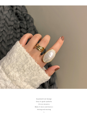 小众设计感简约百搭网红金属开口