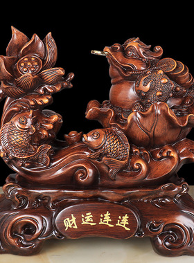 招财金蟾财运连连家居客厅摆件装饰工艺品玄关店铺办公桌开业礼品