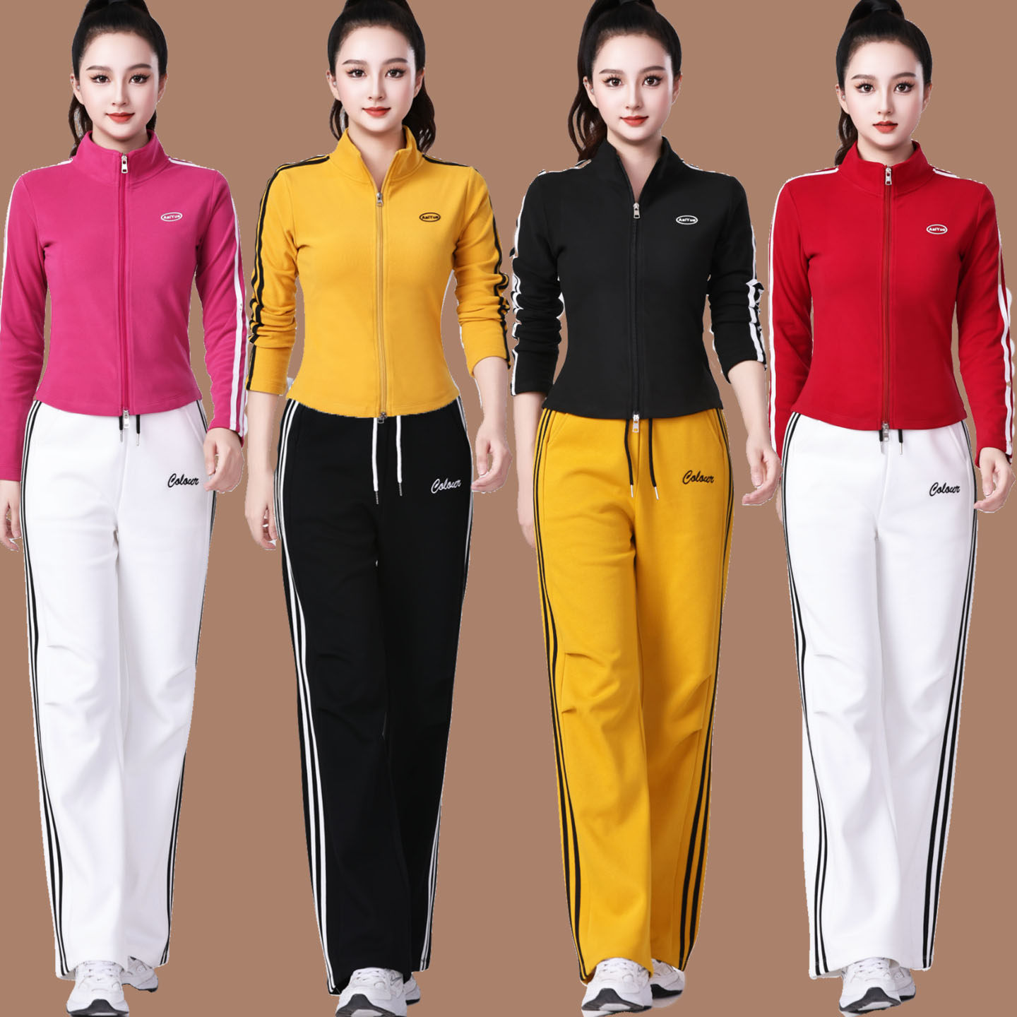 杨丽萍广场舞服装新款套装外套秋冬曳步舞健身操运动跳舞表演衣服,淘宝优惠券,粉丝福利购,淘宝优惠卷