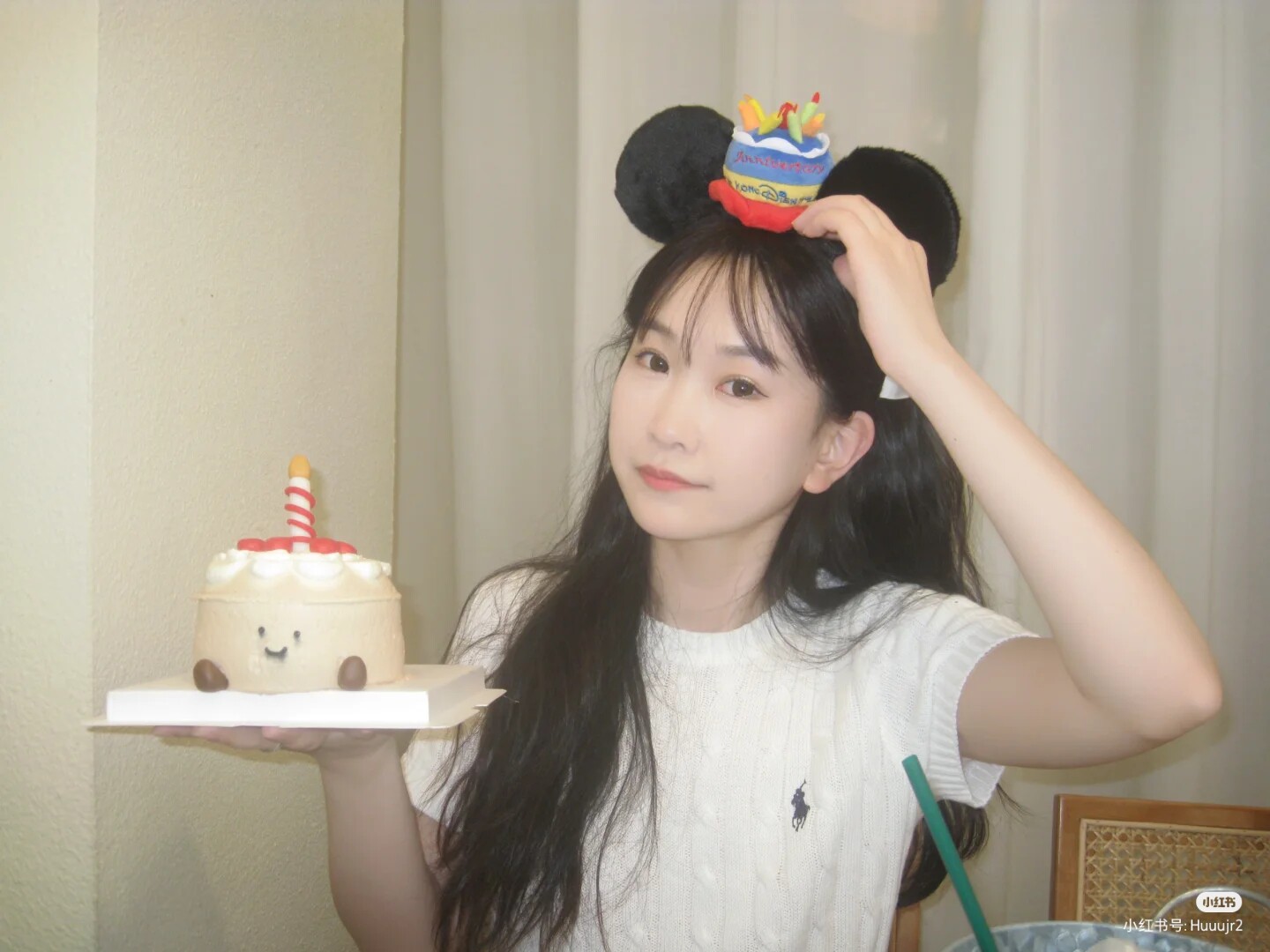 出租 上海迪士尼租头箍生日米奇蛋糕发箍过生日拍照发饰可爱租用