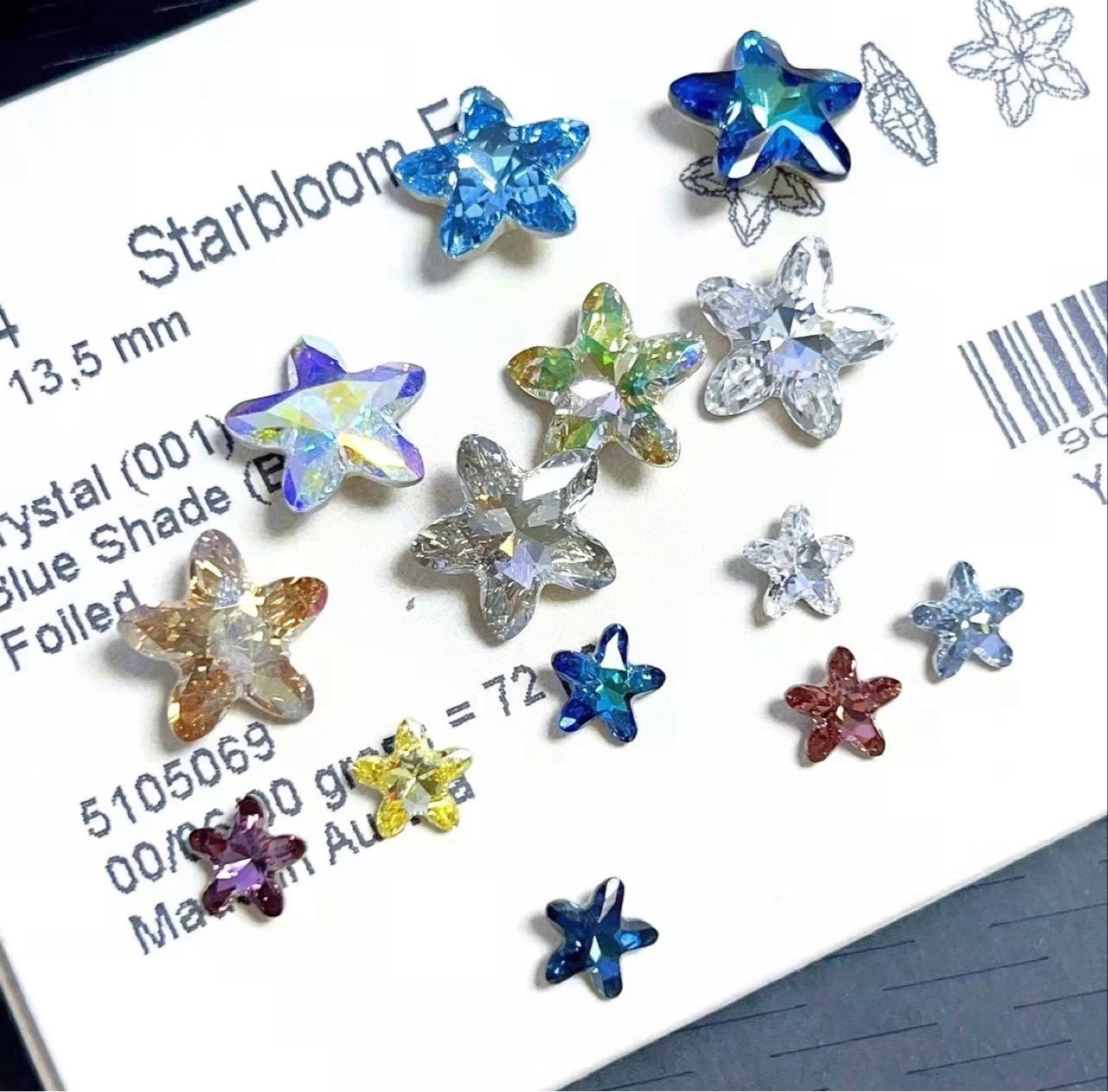 正品奥地利施家钻华子水晶4754 海星尖底异形超闪美甲饰品堆钻DIY,淘宝优惠券,粉丝福利购,淘宝优惠卷