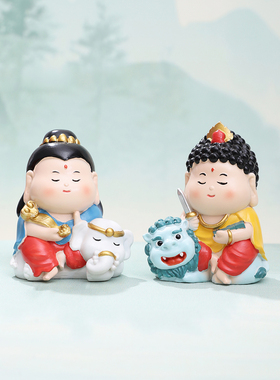 龙年蛇年本命佛普贤菩萨摆件