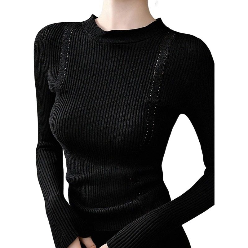 大码胖mm法式镂空针织衫打底女秋冬内搭设计感显瘦气质高级感上衣,淘宝优惠券,粉丝福利购,淘宝优惠卷