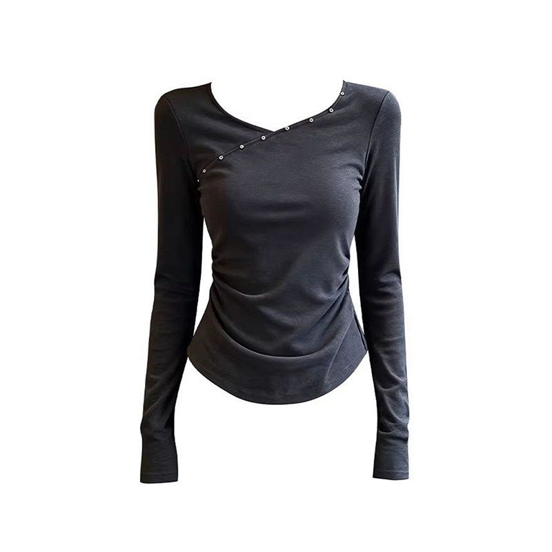 大码胖mm秋冬季柳丁v领t恤打底衫女内搭高级感可外穿修身长袖上衣,淘宝优惠券,粉丝福利购,淘宝优惠卷