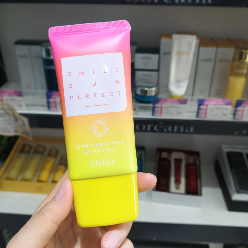 entia恩沙微笑清新防晒霜乳液防水防紫外线SPF50控油清爽实体专柜 - 图3