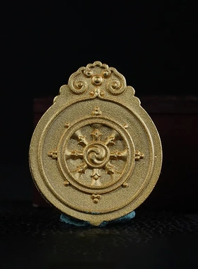 手绘唐卡本命扎基拉姆五爷白度母大势至黄财藏式吊坠手绘擦擦唐卡