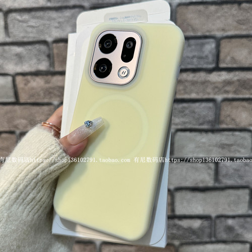 适用findx9磁吸findx9pro手机壳findx8s液态硅胶s+果冻OPPO保护套ultra无线充reno13pro半透reno14新1+13t潮 - 图1