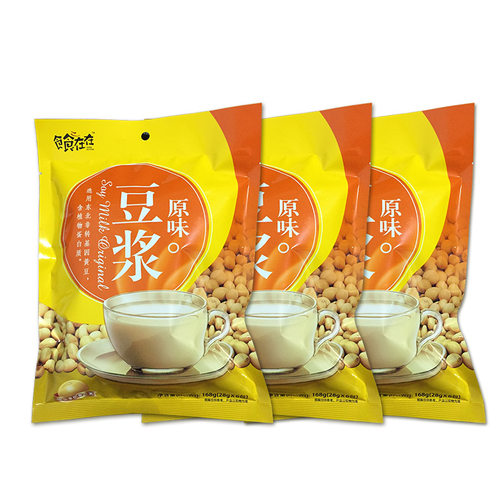 扬航原味豆浆168g甜味速溶纯豆浆粉商用冲饮豆粉营养早餐小袋装 - 图1
