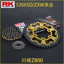 Applicable Kawasaki Z800 modified dental disc RK oil seal chain increased front and rear chain disc Size tooth sprockets to improve degear