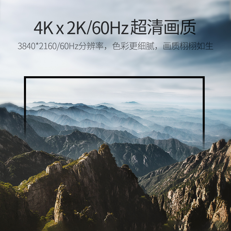 绿联 4K高清切换器2.0 HDMI三进一出高清切换器 3进1出分配器-图1