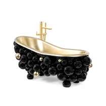 Stainless Steel Bubble Ball Independent Type Bathtub Modern Light Lavish Home Villa Hotel Creative Designer Bathroom Basin