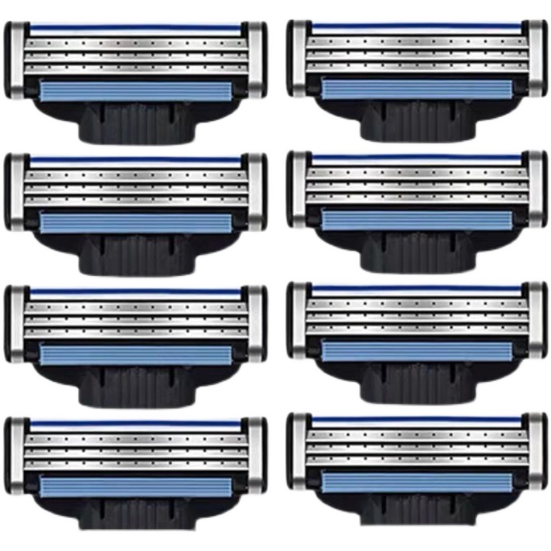 Imported stainless steel three-layer razor men's razor