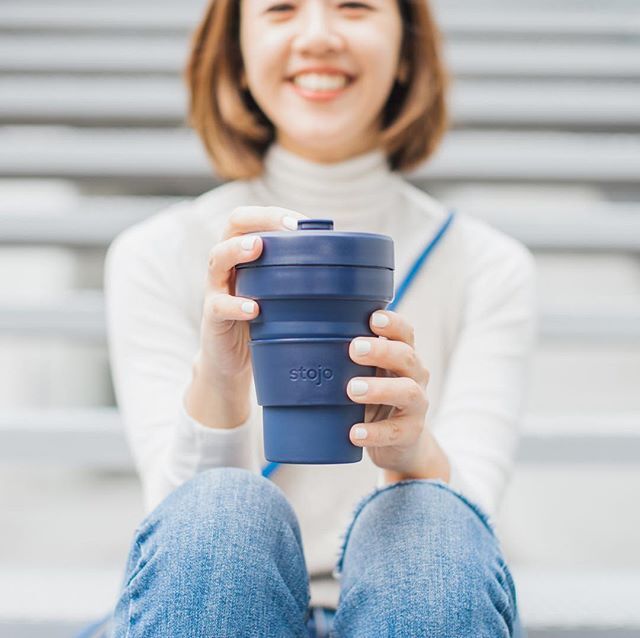 美国stojo折叠随行杯防烫硅胶水杯压缩manner咖啡杯便携旅行杯子-图2